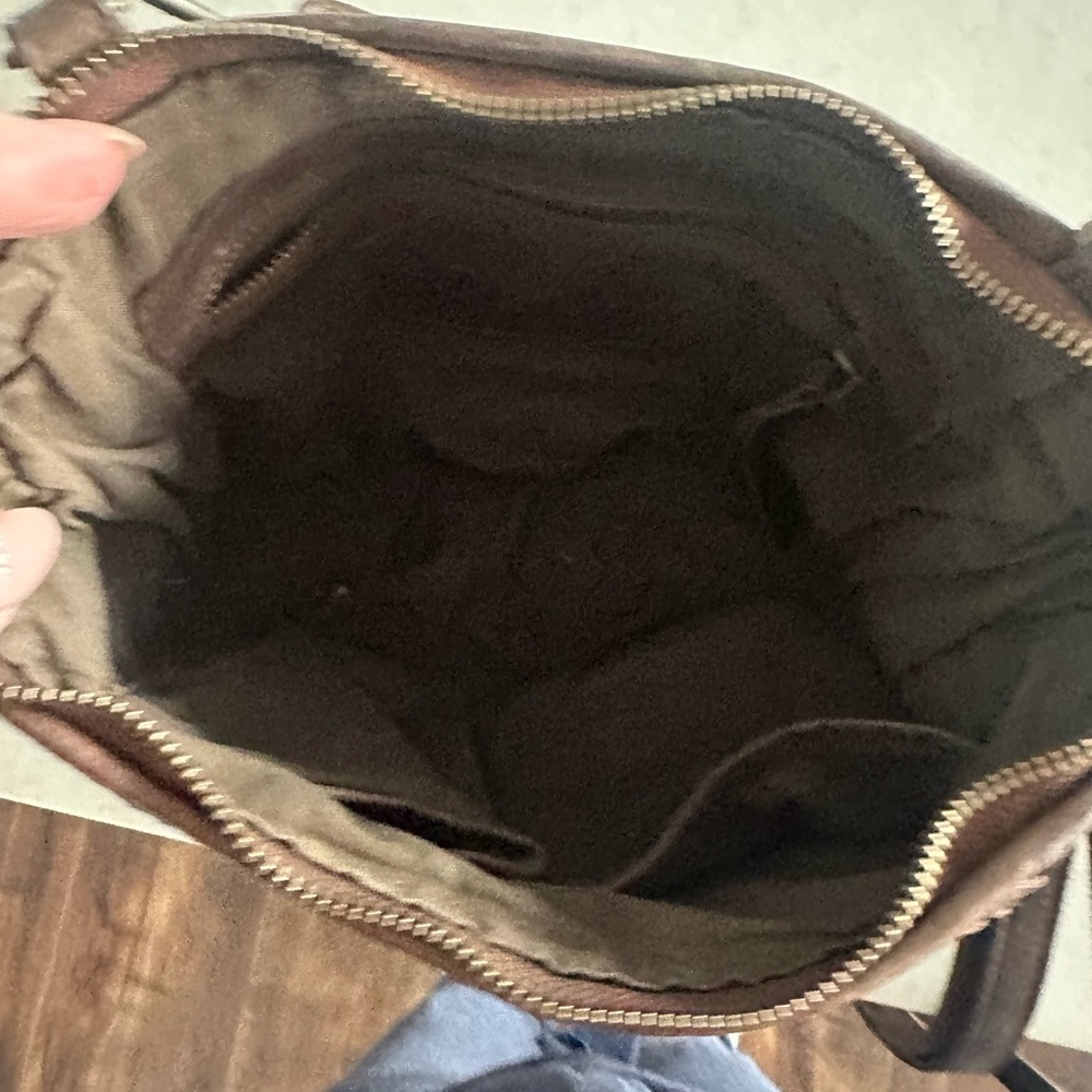 Brown Leather Crossbody Bag